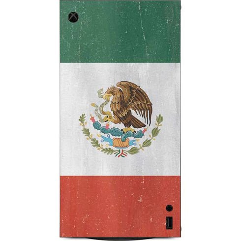 Mexico Flag Distressed XBox Series X Digital Edition Console Skin