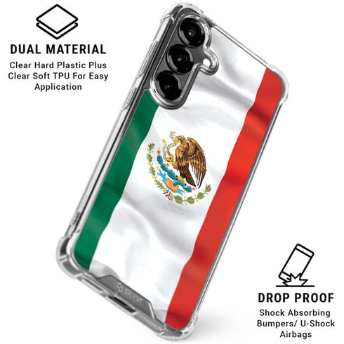 Mexico Flag Galaxy S26 Clear Case