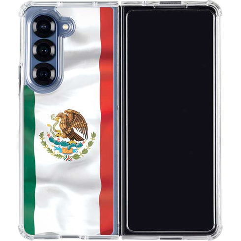 Mexico Flag Galaxy Z Fold6 Clear Case