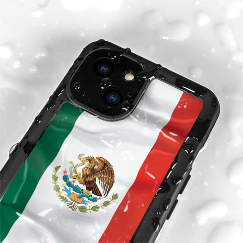 Mexico Flag iPhone 15 Plus Waterproof Case