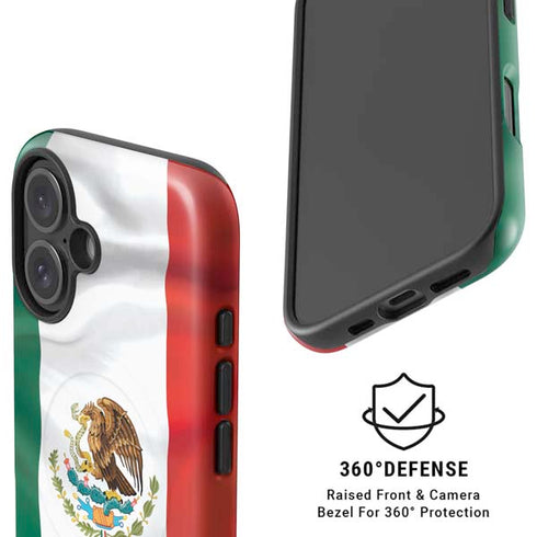 Mexico Flag iPhone 16 Plus Magsafe Impact Case