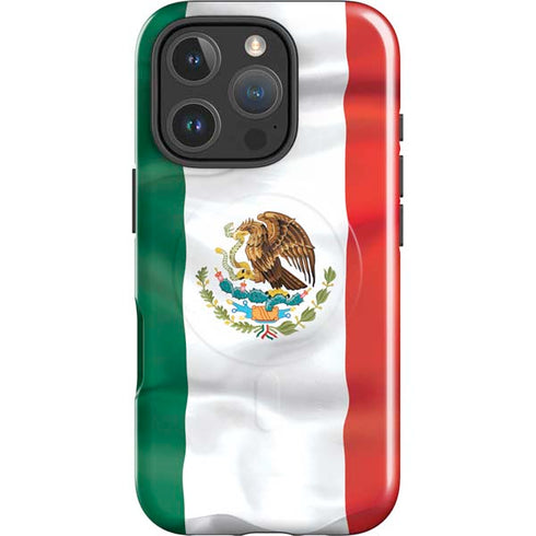 Mexico Flag iPhone 16 Pro Magsafe Impact Case