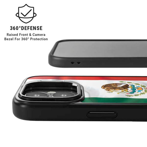 Mexico Flag iPhone 17 Kickstand Case