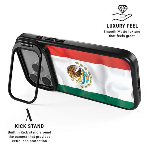Mexico Flag iPhone 17 Pro Max Kickstand Case