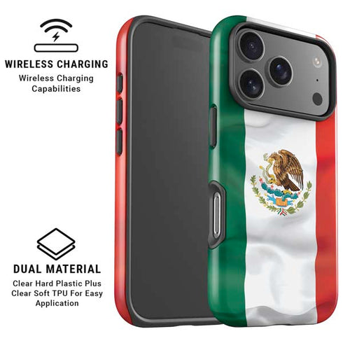 Mexico Flag iPhone 17 Pro Max Magsafe Impact Case