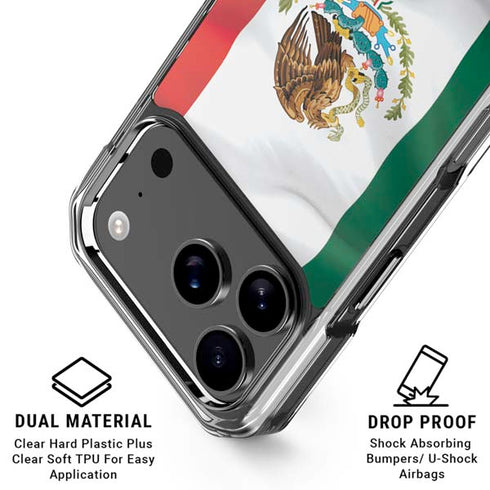 Mexico Flag iPhone 18 Pro Clear Case