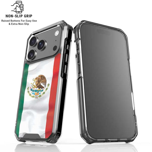 Mexico Flag iPhone 18 Pro Clear Case