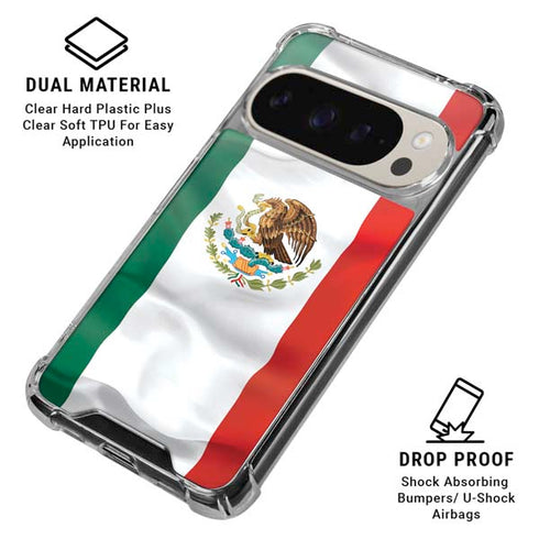 Mexico Flag Pixel 9 Pro XL Clear Case