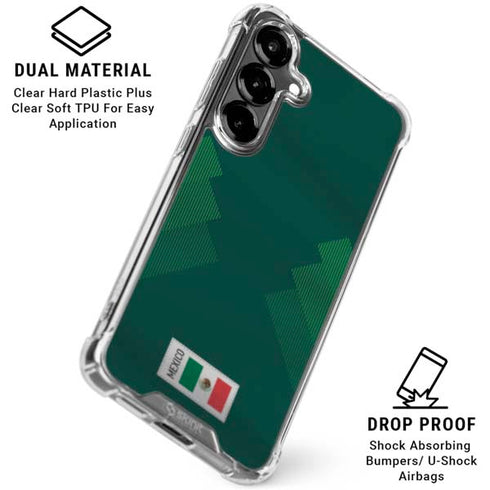 Mexico Soccer Flag Galaxy S26 Clear Case