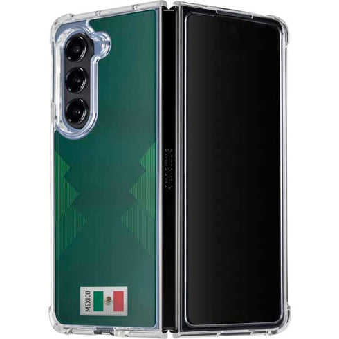 Mexico Soccer Flag Galaxy Z Fold5 5G Clear Case