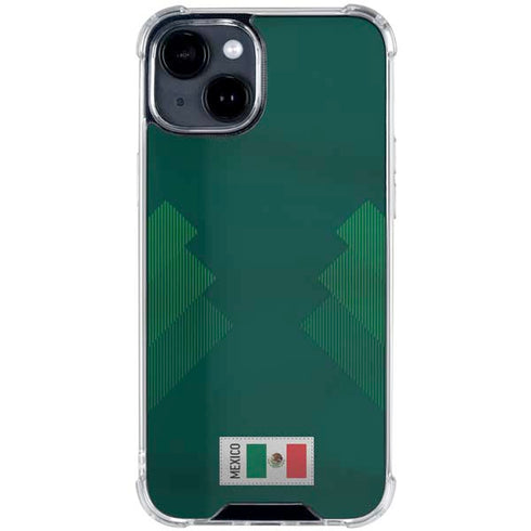 Mexico Soccer Flag iPhone 15 Clear Case