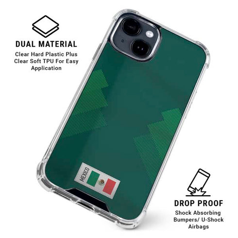 Mexico Soccer Flag iPhone 15 Clear Case