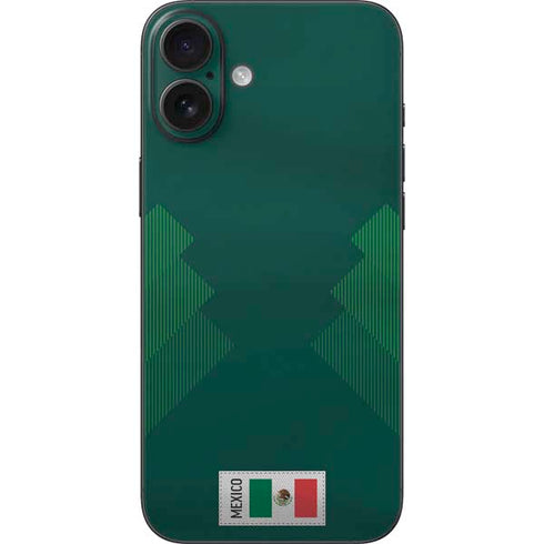 Mexico Soccer Flag iPhone 16 Plus Skin
