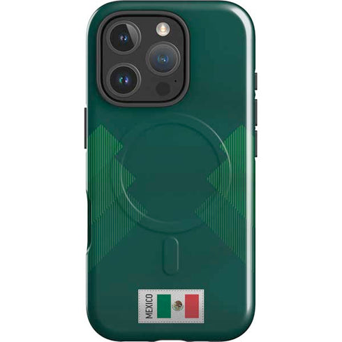 Mexico Soccer Flag iPhone 16 Pro Magsafe Impact Case