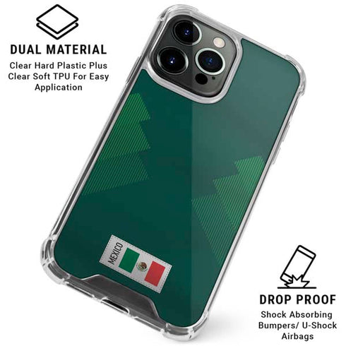 Mexico Soccer Flag iPhone 16 Pro Max Clear Case