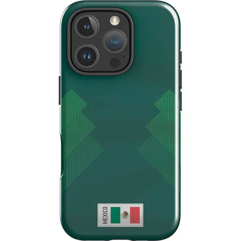 Mexico Soccer Flag iPhone 16 Pro Max Impact Case