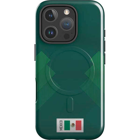 Mexico Soccer Flag iPhone 16 Pro Max Magsafe Impact Case