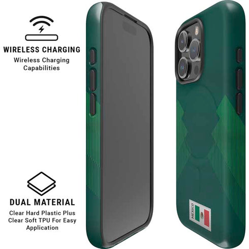 Mexico Soccer Flag iPhone 16 Pro Max Magsafe Impact Case