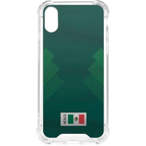 Mexico Soccer Flag iPhone XS Clear Case