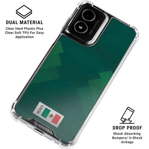 Mexico Soccer Flag Moto G Power 5G (2024) Clear Case