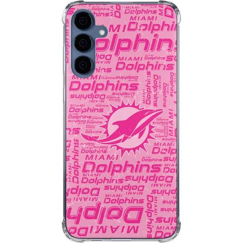 NFL Miami Dolphins - Blast Pink Galaxy A35 5G Clear Case