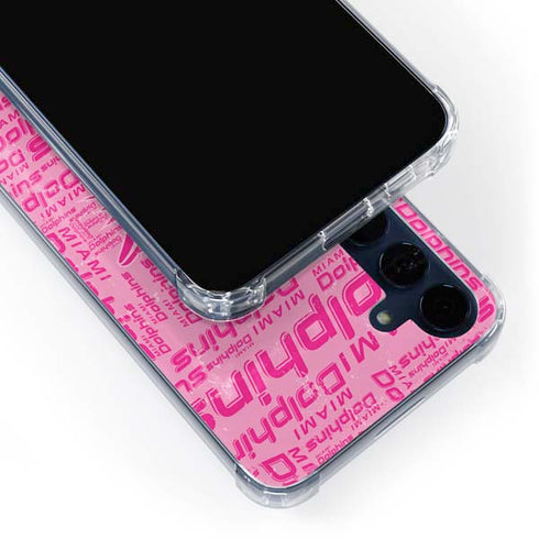 NFL Miami Dolphins - Blast Pink Galaxy A55 5G Clear Case