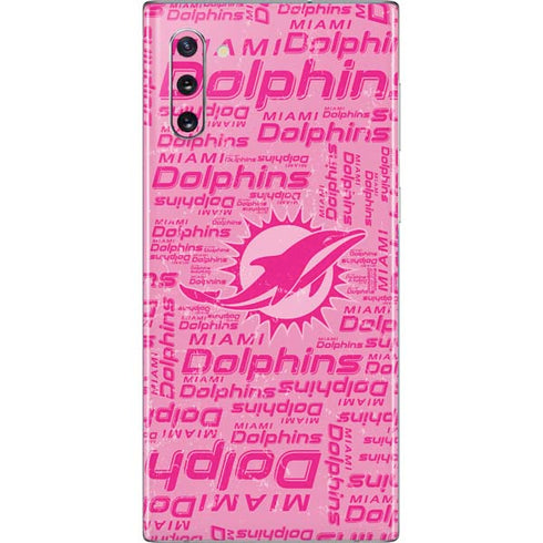 NFL Miami Dolphins - Blast Pink Galaxy Note 10 Skin