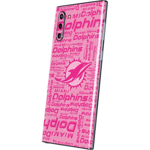 NFL Miami Dolphins - Blast Pink Galaxy Note 10 Skin