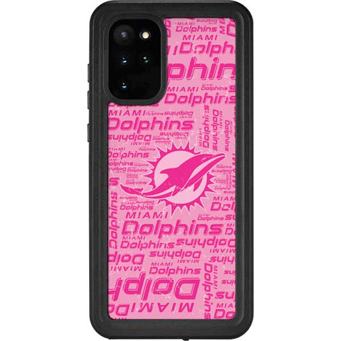 NFL Miami Dolphins - Blast Pink Galaxy S20 Plus Waterproof Case
