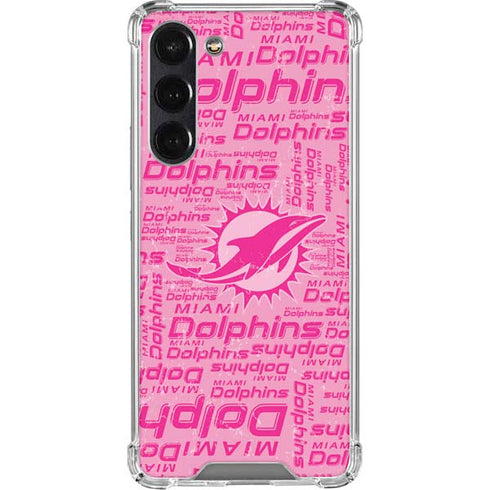 NFL Miami Dolphins - Blast Pink Galaxy S24 FE Clear Case