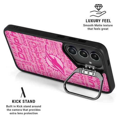 NFL Miami Dolphins - Blast Pink Galaxy S25 Kickstand Case