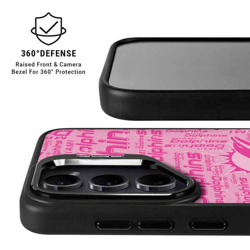 NFL Miami Dolphins - Blast Pink Galaxy S25 Kickstand Case