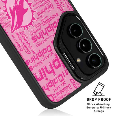 NFL Miami Dolphins - Blast Pink Galaxy S25 Kickstand Case