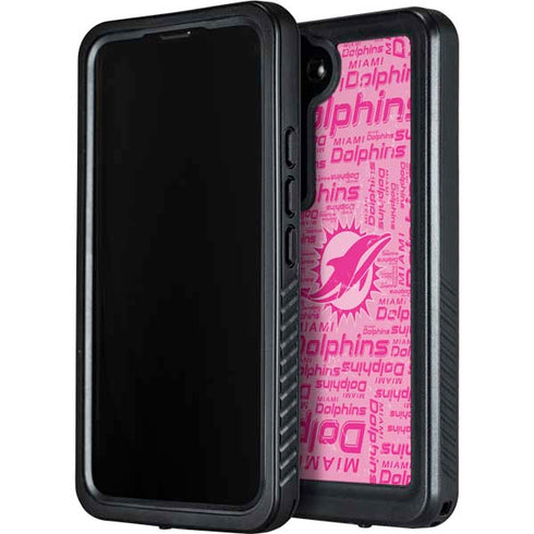 NFL Miami Dolphins - Blast Pink Galaxy S24 Plus Waterproof Case