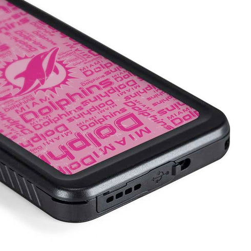 NFL Miami Dolphins - Blast Pink Galaxy S24 Plus Waterproof Case