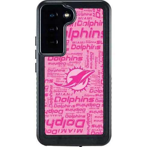 NFL Miami Dolphins - Blast Pink Galaxy S24 Waterproof Case