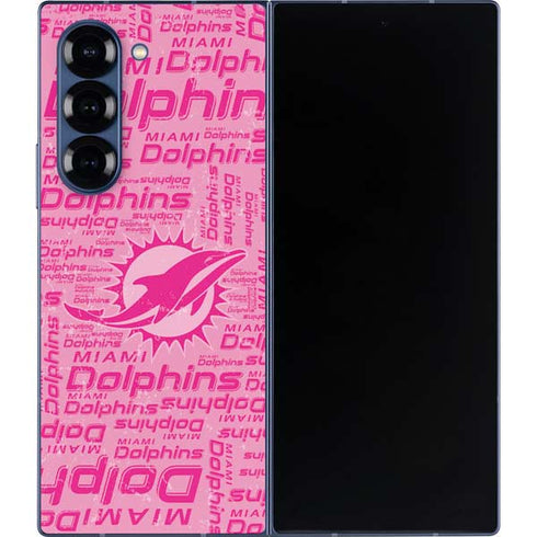 NFL Miami Dolphins - Blast Pink Galaxy Z Fold6 Skin