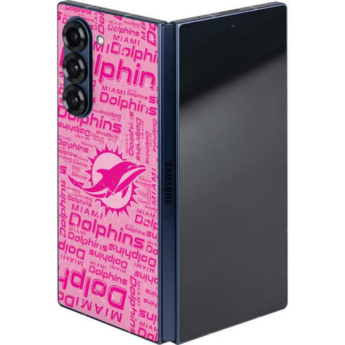 NFL Miami Dolphins - Blast Pink Galaxy Z Fold6 Skin