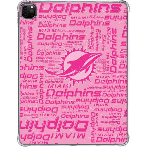 NFL Miami Dolphins - Blast Pink iPad Pro 11in (2024) Clear Case