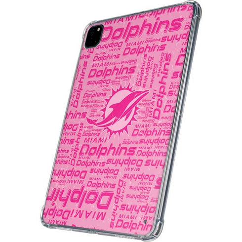NFL Miami Dolphins - Blast Pink iPad Pro 11in (2024) Clear Case