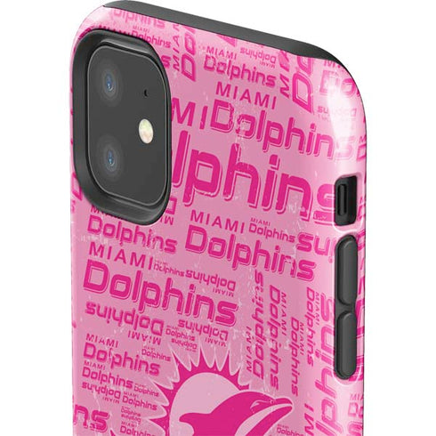 NFL Miami Dolphins - Blast Pink iPhone 11 Impact Case