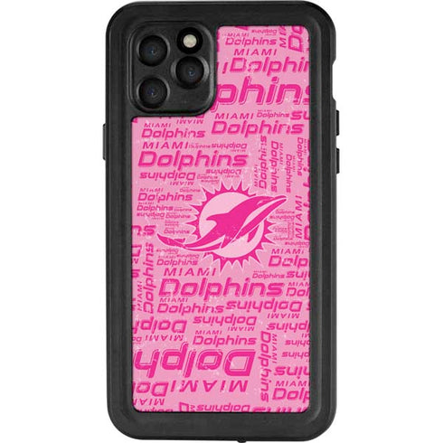 NFL Miami Dolphins - Blast Pink iPhone 11 Pro Waterproof Case
