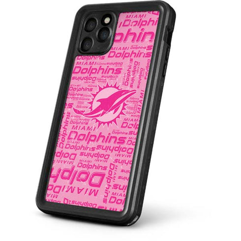 NFL Miami Dolphins - Blast Pink iPhone 11 Pro Waterproof Case