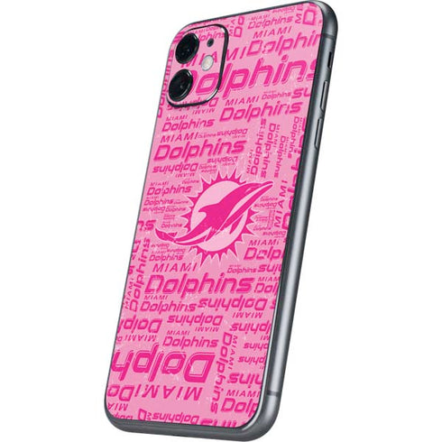 NFL Miami Dolphins - Blast Pink iPhone 11 Skin
