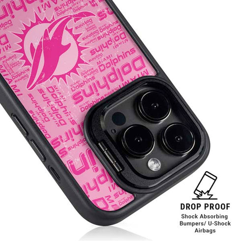 NFL Miami Dolphins - Blast Pink iPhone 13 Pro Max Kickstand Case