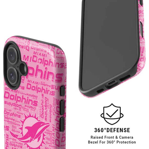 NFL Miami Dolphins - Blast Pink iPhone 16 Magsafe Impact Case
