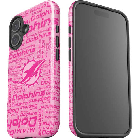 NFL Miami Dolphins - Blast Pink iPhone 16 Plus Impact Case