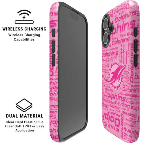 NFL Miami Dolphins - Blast Pink iPhone 16 Plus Magsafe Impact Case