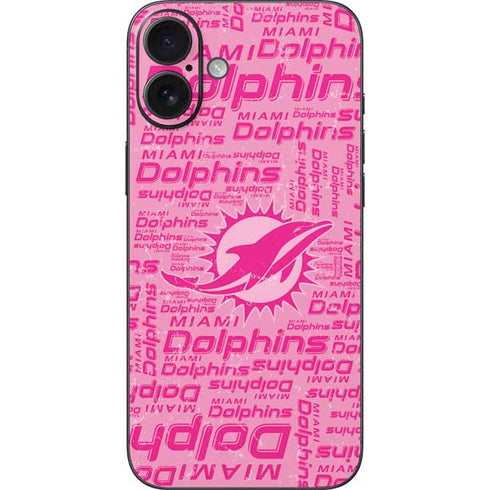 NFL Miami Dolphins - Blast Pink iPhone 16 Plus Skin