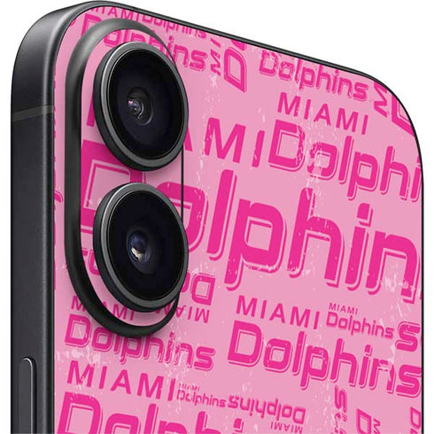 NFL Miami Dolphins - Blast Pink iPhone 16 Plus Skin